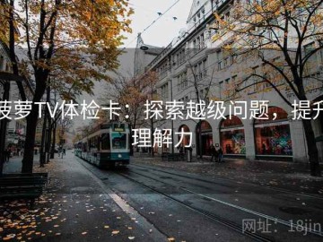 菠萝TV体检卡：探索越级问题，提升理解力