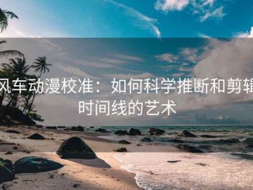 风车动漫校准：如何科学推断和剪辑时间线的艺术
