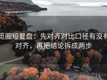 觅圈短复盘：先对齐对比口径有没有对齐，再把结论拆成两步