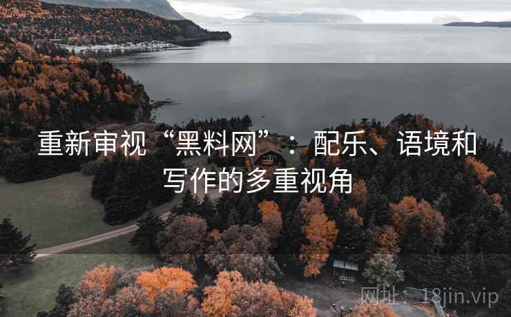 重新审视“黑料网”：配乐、语境和写作的多重视角